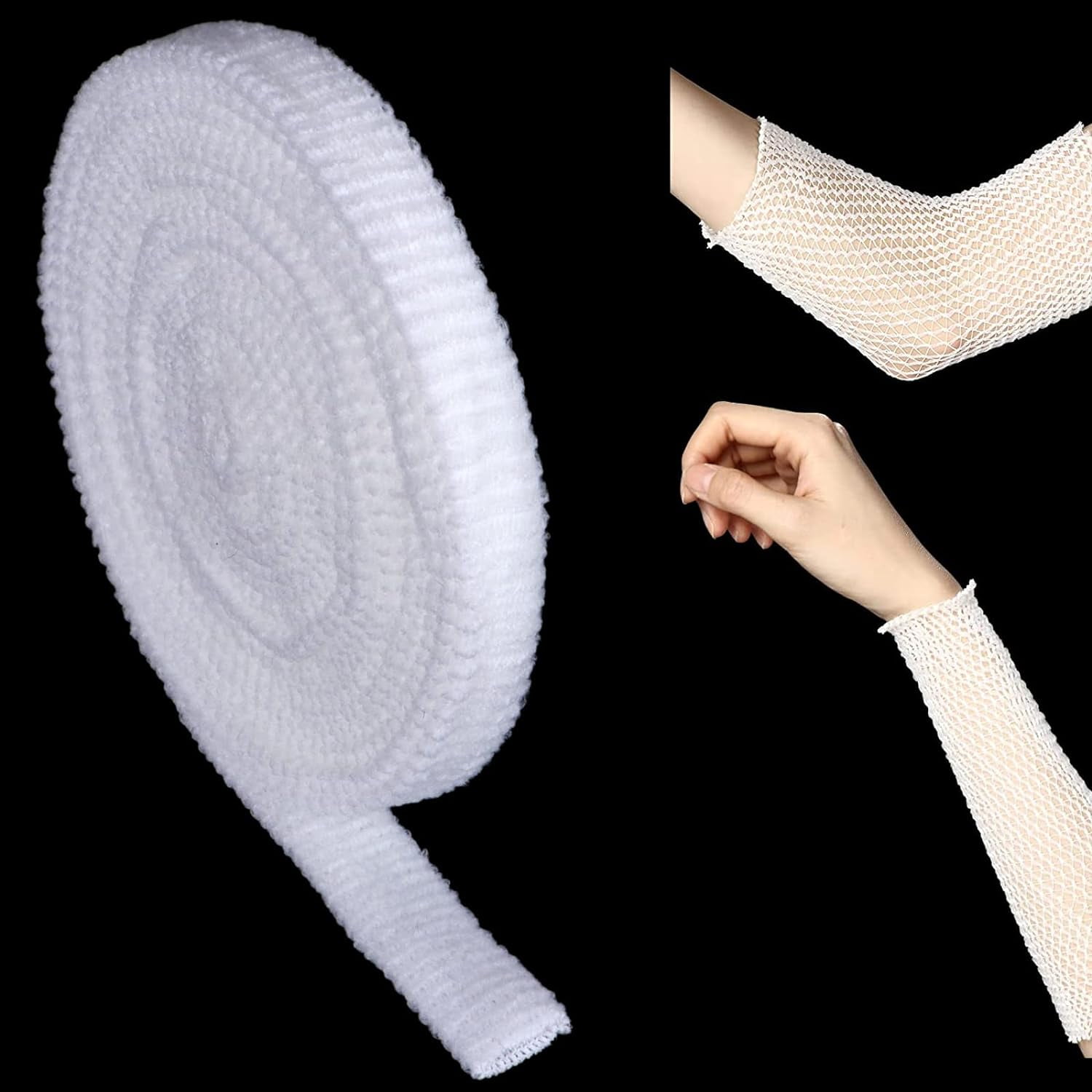 Tubular Bandage Elastic Net Wound Dressing Retainer Stretchy Gauze for Quick Healing Small