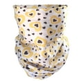 thumbnail image 1 of Tubular Face Mask Bandanas for Dust, Outdoors, Festivals, Sports(Yellow Hearts, 3 Pieces), 1 of 1