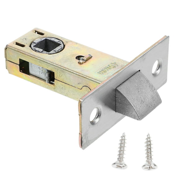Tubular Latch For Door Handles Interior Mortice Latch Stainless Steel Door Lock Deadbolt with Screw Suitable For Sliding And Barn Doors Safety Door Latch Hardware Golden 40 mm