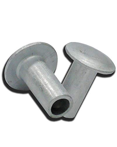 Tubular Rivets Aluminum Rivets Truss Head Fasteners 100 Pcs 3/16