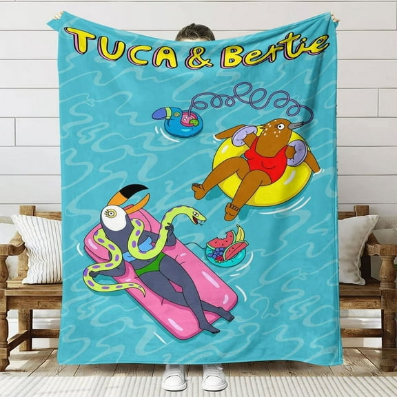 Tuca Bertie Throw Blanket Gifts for Fans Lover Girls Boys Women Present Hoodie Him Bed 60"x80"