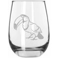 thumbnail image 1 of Tucan Body Zoo Animal Themed Etched 15.25oz Libbey Stemless Wine Glass, 1 of 1