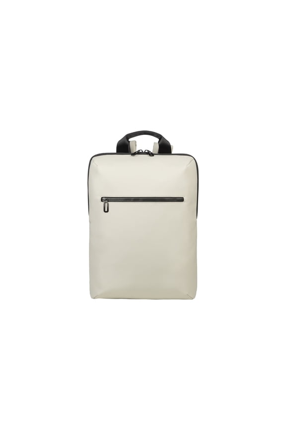 Backpack in rubberized material for 15.6" laptops and the 16" MacBook Pro Gray