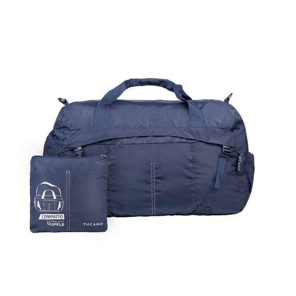 Tucano COMPATTO Useful both on the road and in the city, the Compatto folding duffle Blue