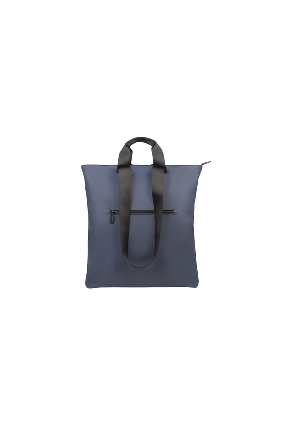 Shopper in rubberized material for laptops and MacBooks up to 14" Blue