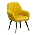 thumbnail image 1 of Tuchico Contemporary Velvet Upholstered Accent Chair in Yellow, 1 of 11