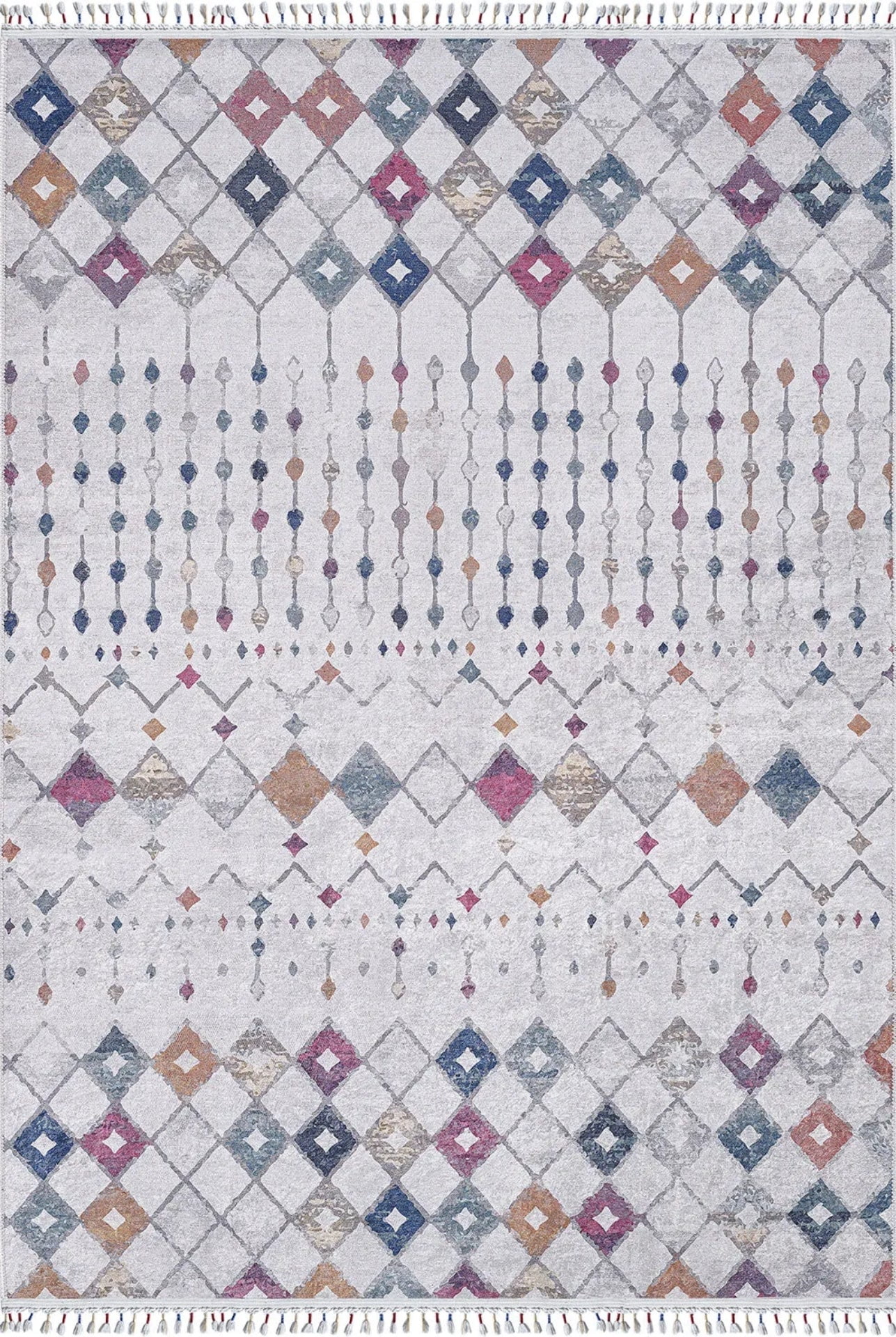 Tuchola Grey Modern Polyester Area Rugs for Living Room Washable Rugs ...