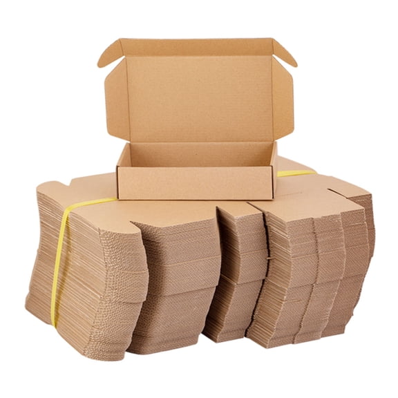 Tuck Top Cardboard Box Mailers for Small Business Shipping, 6x4x1.5 In, 200 Count, goshopship