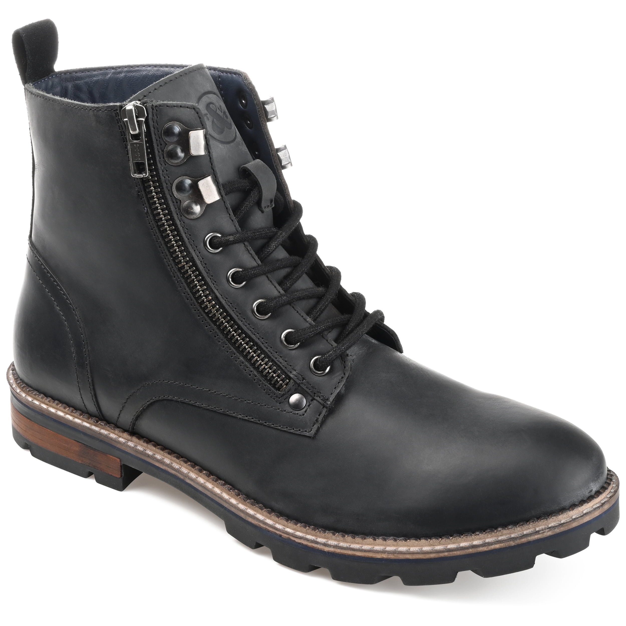 New Men\'s Tuck & Von leather Fold-Down Cuff Boots Jamaica Rangeley Boot - Waxed Elk & Snuff Kudu – Easymoc main image 3