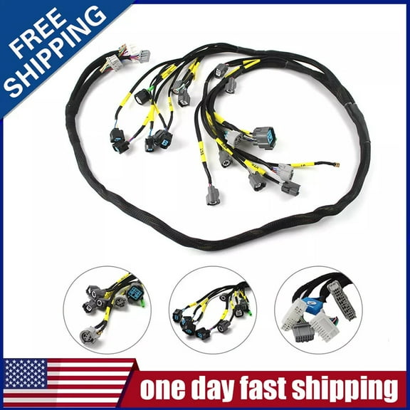 Tucked Engine Wire Harness CNCH-OBD2-1 Fits 1989-2000 Honda B16 Civic B18 D16