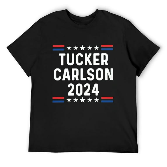 Tucker Carlson Shirt T-Shirt Tucker Carlson 2024 Mens Shirts Black Large