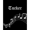 thumbnail image 1 of Tucker: Sheet Music Note Manuscript Notebook Paper - Personalized Custom First Name Cover - Musician Composer Instrument Compo, 1 of 1