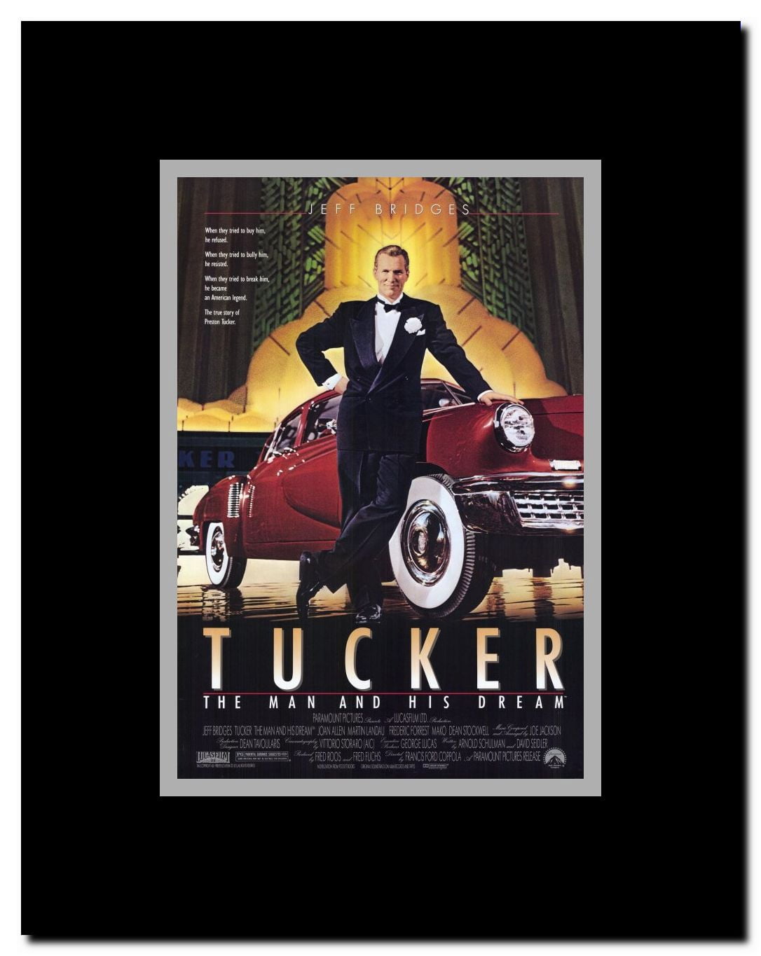 Tucker: The Man and His Dream Framed Movie Poster