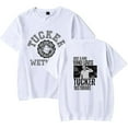 thumbnail image 1 of Tucker Wetmore Merch T-shirts for men and women Fashion round neck casual short-sleeved tops,3XL,White, 1 of 2