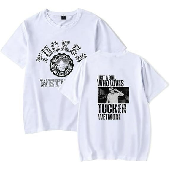 Tucker Wetmore Unisex Vintage Summer Short Sleeve Graphic T-Shirt - Trendy Casual Streetwear Top