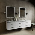 thumbnail image 1 of Tuckerton 72 in W x 22 in D White Double Bath Vanity, Carrara Marble Top and 34 in Mirrors, 1 of 10