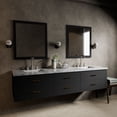 thumbnail image 1 of Tuckerton 84 in W x 22 in D Black Double Bath Vanity and Carrara Marble Top, 1 of 11
