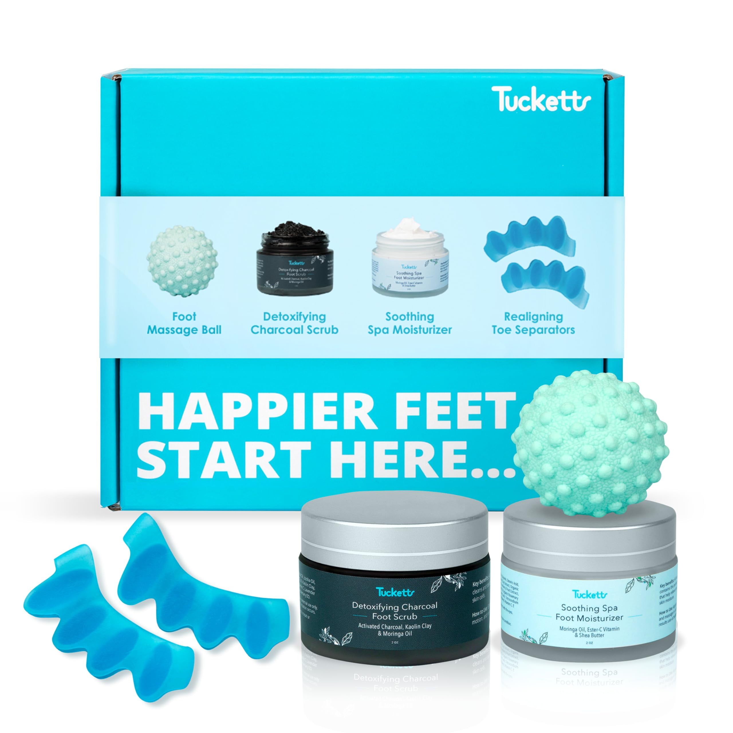 Tucketts Foot Care Spa Kit for Heel and Foot Pain Relief, Dry Skin