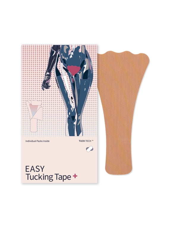 Tucking Tape Plus, Trans Women Tuck Kit, Tucking Underwear for Crossdressers, Drag Queens, 7 Pack