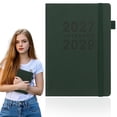 thumbnail image 1 of Tucknest 2027-2029 Three Year Planner, Thickened English Schedule Book with Daily Weekly Monthly Calendar, Portable Time Management Organizer Notebook, Blackish Green, 1 of 7