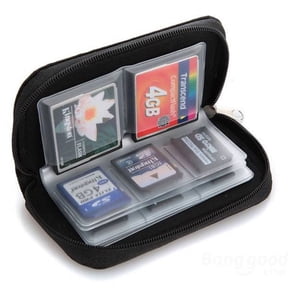 Tucknest 22 Slots Memory Card Storage Wallet, SD Card Holder Case for Micro SD, Portable Canvas Card Organizer for Camera Phone