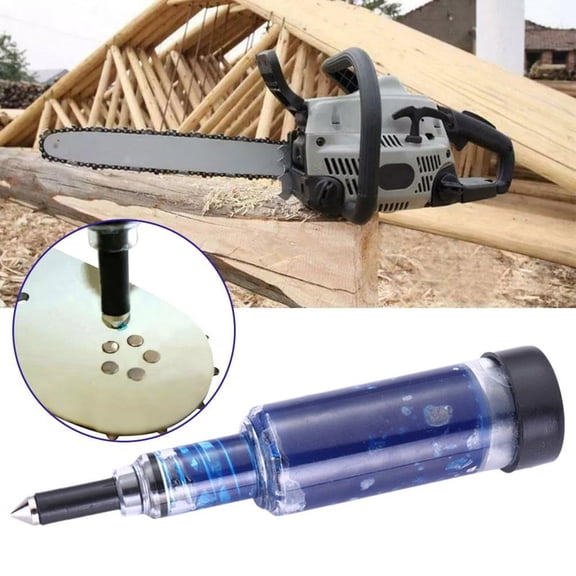 Tucknest Chainsaw Bar Grease Tool, Bar Nose Tip Greaser with Window, Sprocket Nose Lubricator for Guide Bar, Reduces Friction Extends Chain Life