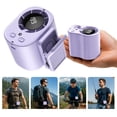 thumbnail image 1 of Tucknest Clip On Fan, Portable USB Rechargeable Personal Fan with 199 Speeds and 360° Rotation, Semi Cool Technology for Car Desk Camping, Purple, 1 of 7