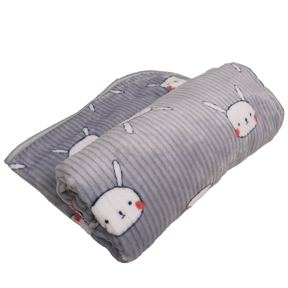 Tucknest Dog Blanket, Puppy Blanket Soft Flannel Fleece, Cat Blanket for Small Dogs Cute Penguin Print, 15.7x23.6 Inch Pet Throw Blanket for Travel, Grey