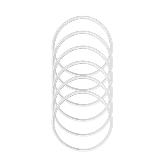Tucknest Silicone Seal Ring, 6Pcs Leak Proof O Ring Gasket Replacement for Water Bottle Thermos Cup, Kitchen Silicone Washer Sealing Kit