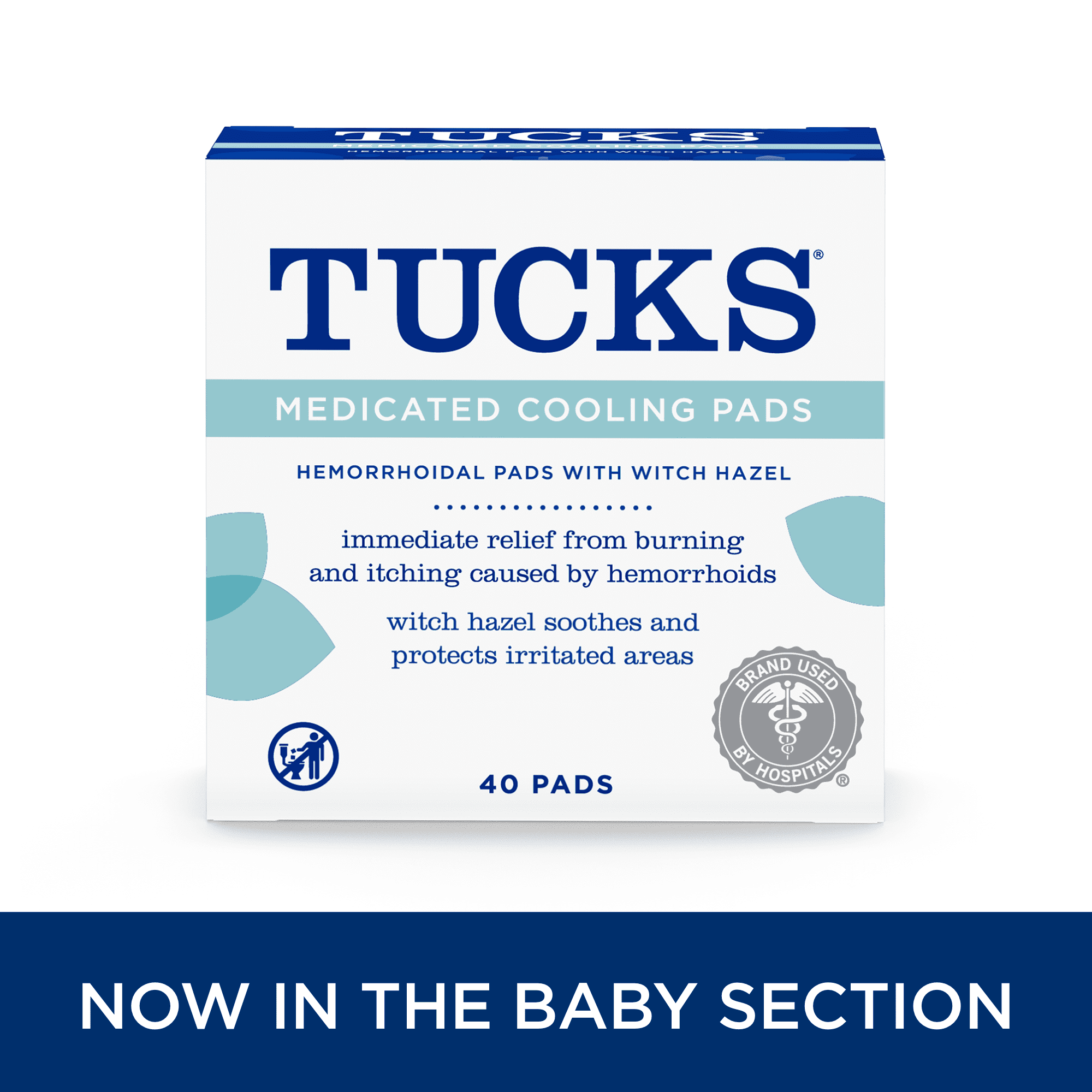 Tucks Medicated Cooling Hemorrhoid Relief Pads, 40 Count