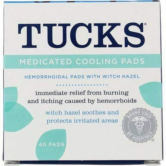 Tucks Medicated Cooling Pads For Hemorrhoid Relief, 40 Ea, 3 Pack