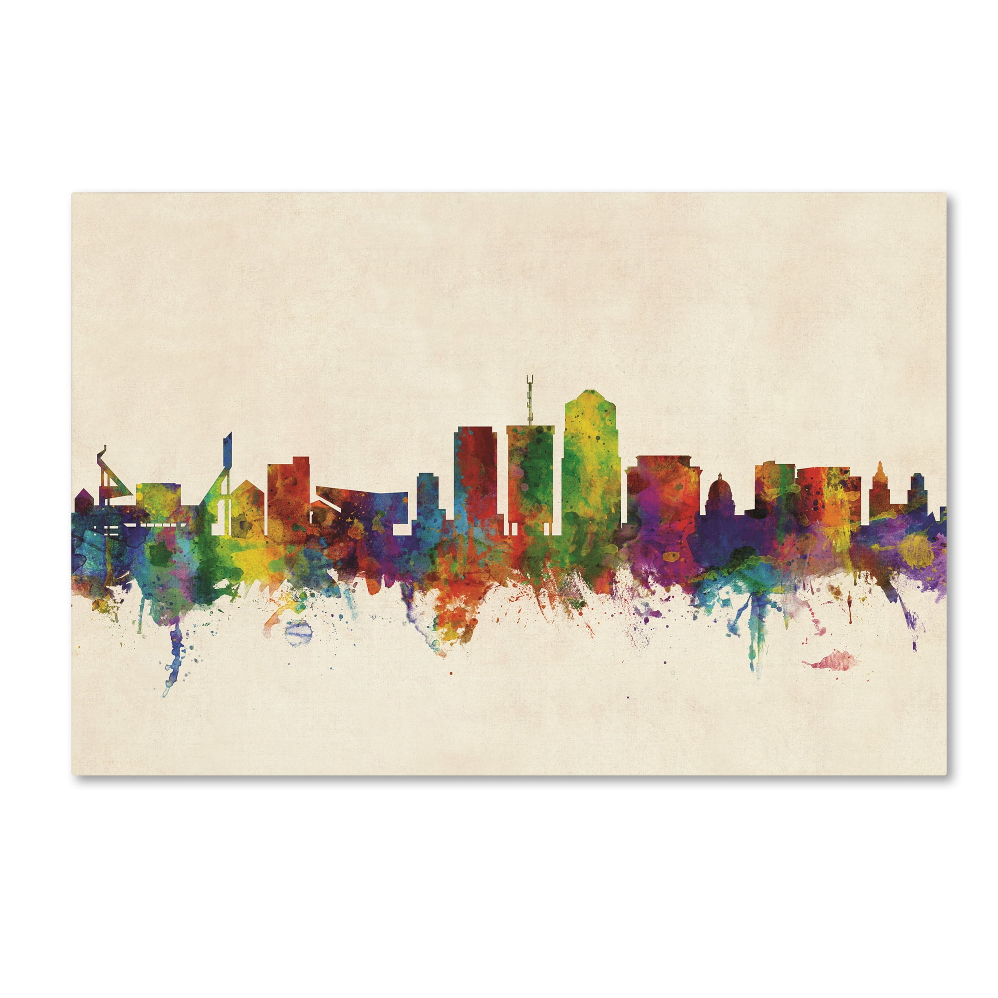 Tucson Arizona Skyline III' Canvas Art by Michael Tompsett