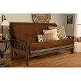 thumbnail image 1 of Tucson Frame-Rustic Walnut Finish-Suede Chocolate Mattress Kodiak Furniture, 1 of 6