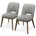 thumbnail image 1 of Tucson Mid Century Modern Dining Chairs in Light Gray Fabric ( Set Of 2), 1 of 5