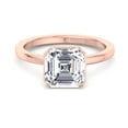 thumbnail image 1 of Tucson - Moissanite Asscher Cut Lab Diamond Solitaire Engagement Ring, 1 of 3