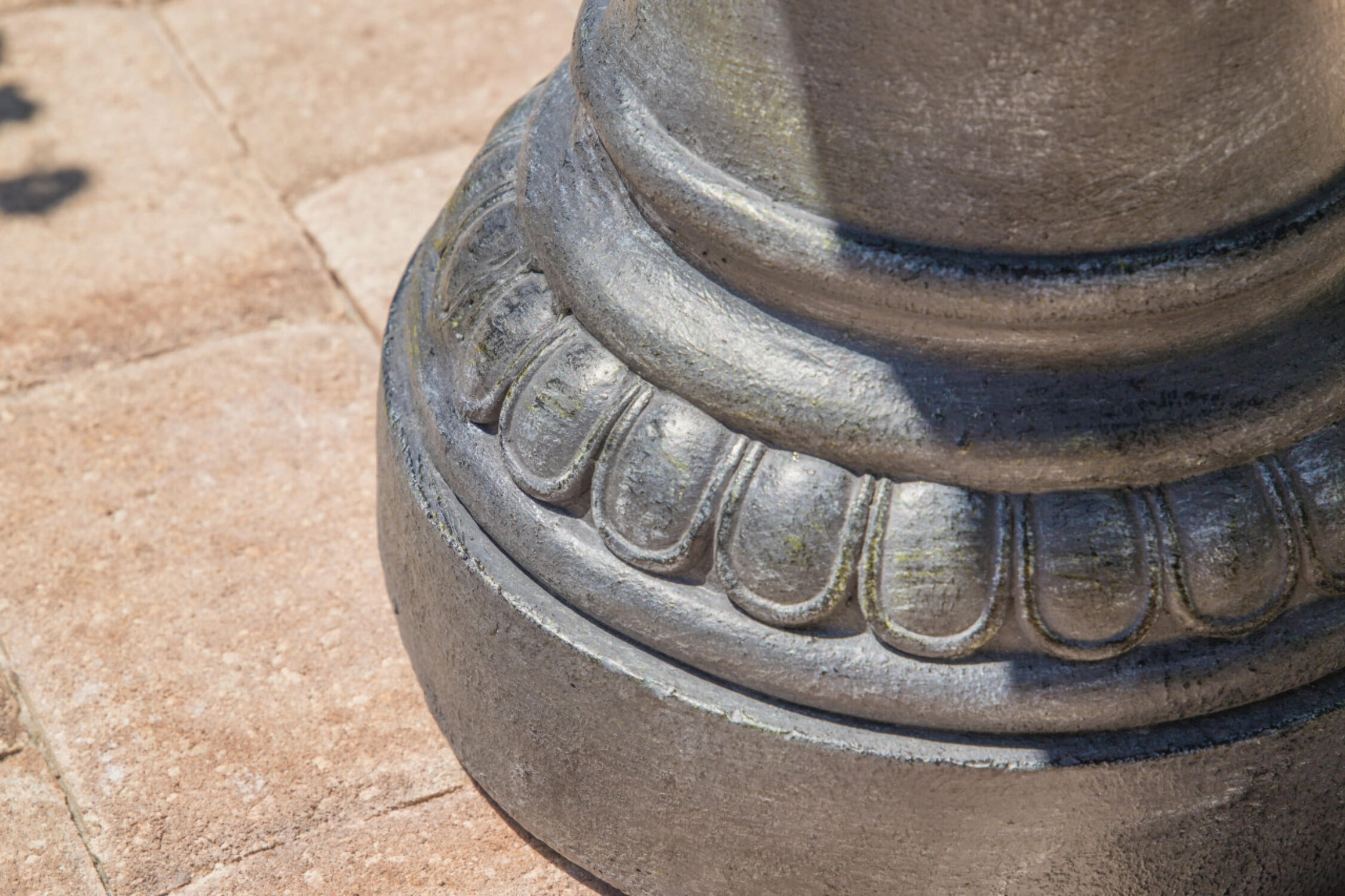 Tucson Outdoor Floor Fountain with Gray Finish
