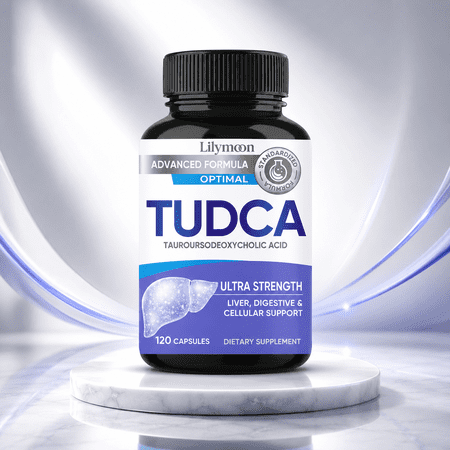 Lilymoon TUDCA Supplement, Tauroursodeoxycholic Acid for Wellness, 120 Capsules