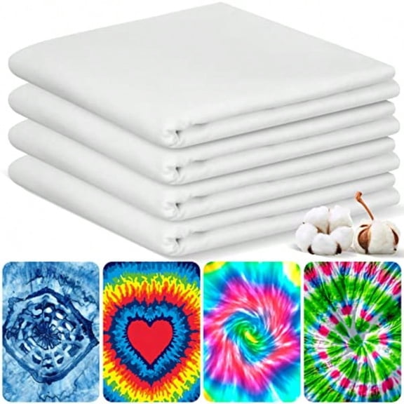 Tudomro 4 Pcs White Cotton Tapestry for Tie Dyeing Large Blank Plain Backdrop Perimeter ing DIY Hanging Wall Tapestry for Bedroom Living Room Craft Decor 59 x 91 Inch