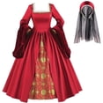 thumbnail image 1 of Tudor Period Anne Boleyn Dress Women Renaissance Tudor Princess Queen Elizabethan Dress, 1 of 7