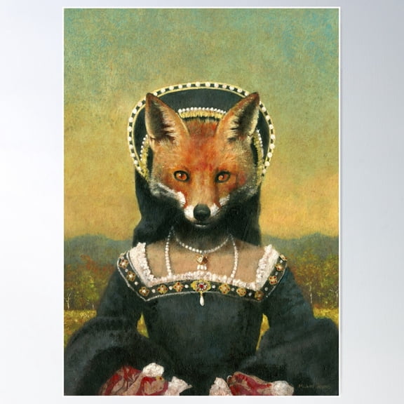 Tudor Vixen Poster Wall Art, Modern Wall Decor For Living Room Bedroom, 16x24 UNFRAMED