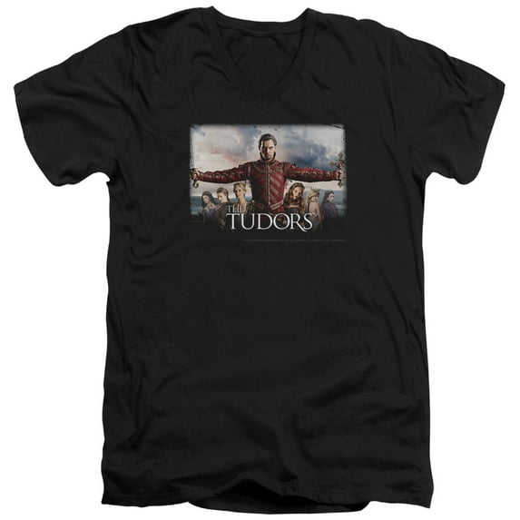 Tudors The Final Seduction Adult V-Neck T-Shirt Black