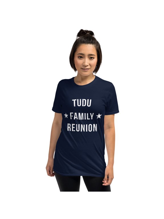 Tudu Family Reunion Matching Squad First Last Name (Navy, M)