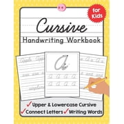 Tuebaah Handwriting Workbook Cursive Handwriting Workbook for Kids A Beginning Cursive Writing Practice Book for Kids Beginners, Book 3, Paperback