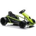 thumbnail image 1 of Tuekys 24V Go Kart for Kids,300WX2 Motors Pedal On Foot Go Cart,8MPH High Speed Drifting Car with Slow Start Function,Music,Elastic Durable Tires(Green), 1 of 7