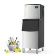 thumbnail image 1 of Tuekys Commercial Ice Maker Machine,350Lbs/24H with 220Lbs Ice Storage Bin, Stainless Steel Freestanding Ice Machine Under Counter with Ice Scoop, Self-Cleaning, 1 of 7