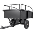 thumbnail image 1 of Tuekys Heavy Duty ATV Trailer Steel Dump Cart,900 Pound 15 Cubic Feet, Garden Utility Trailer with Removable Sides for Riding Lawn Mower Tractor, 1 of 8