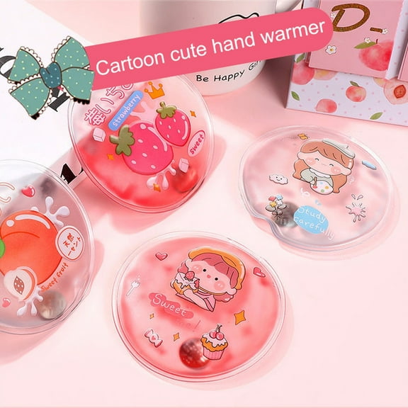 Tuelaly Winter Self-Heating Hand Warmer Reusable Cartoon Gel Liquid Heat Pack Pocket Portable Mini Hand Warmer for Cold Days