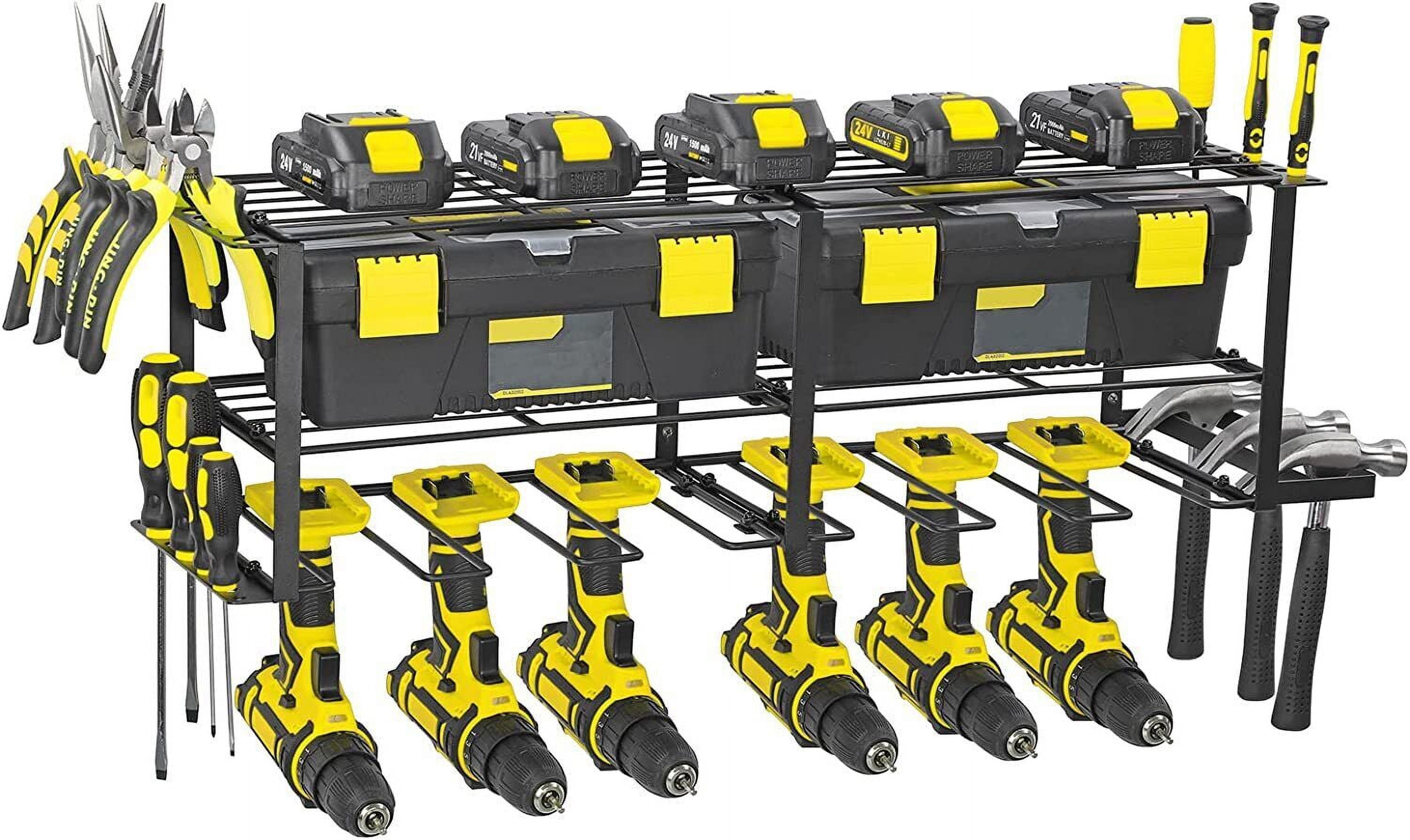 Tuenort Durable Tool Boxes & Organizers, Black, 27.76 x 7.87 x 7.87", 7.5 lbs