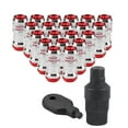 thumbnail image 1 of Tuercas de rueda, M12 X P1.5 Car Racing Lug Tuercas de rueda Tornillo Neumático de coche Tornillo Racing Wheel Spiked Lug Aluminio Tuerca Rueda Accesorios Piezas Juego(Rojo), 1 of 8