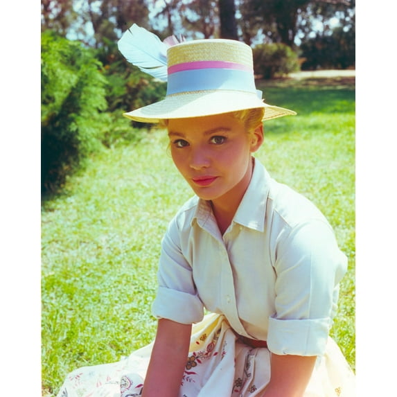 Tuesday Weld Portrait wearing Hat with Feather Photo Print (8 x 10)